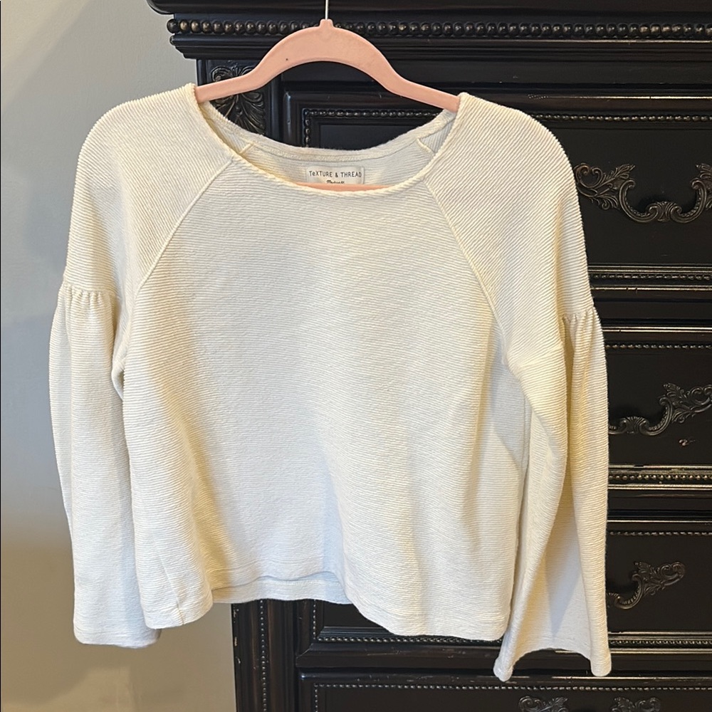 Madewell- texture & thread top